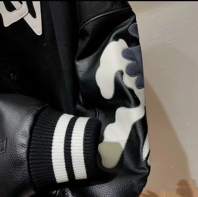 Louis Vuitton Chains Camo Varsity Jacket