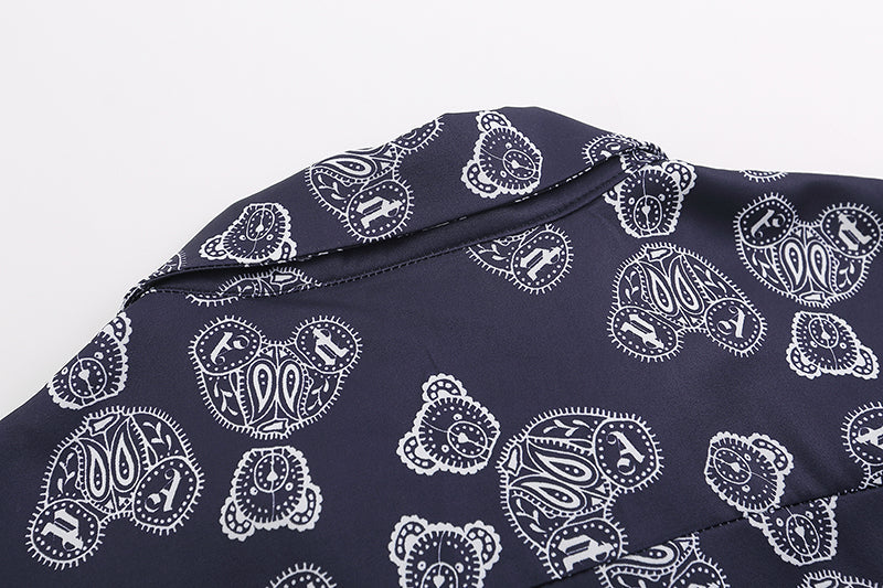 Palm Angels Teddy Bear Bowling Shirt Black