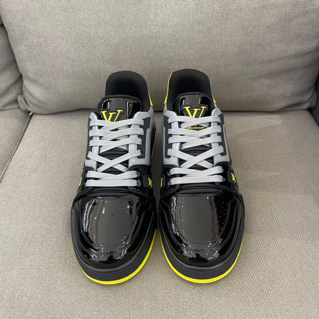 Louis Vuitton LV Trainer Black Yellow