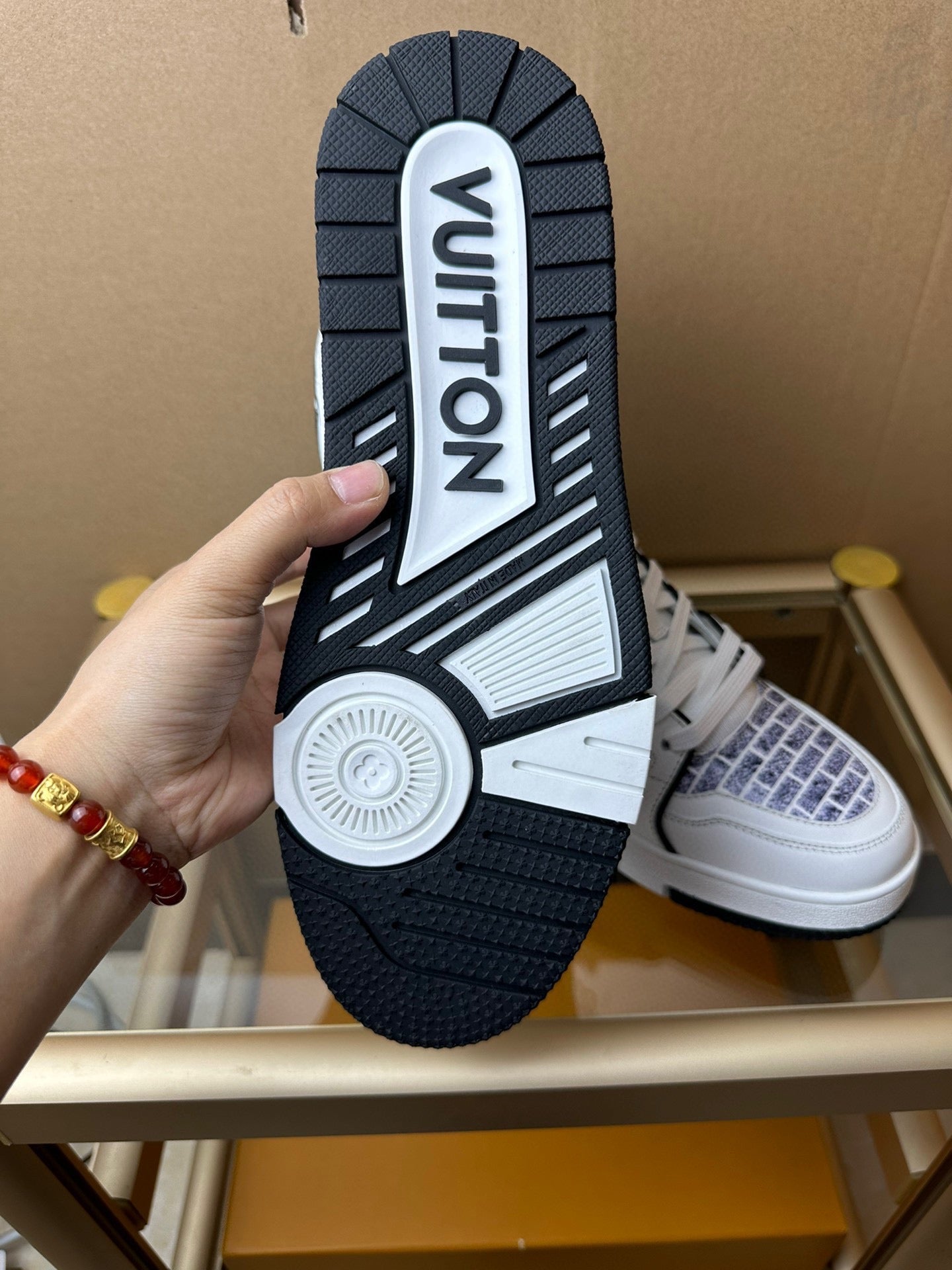 Louis Vuitton LV Trainer Lady Pink White Black