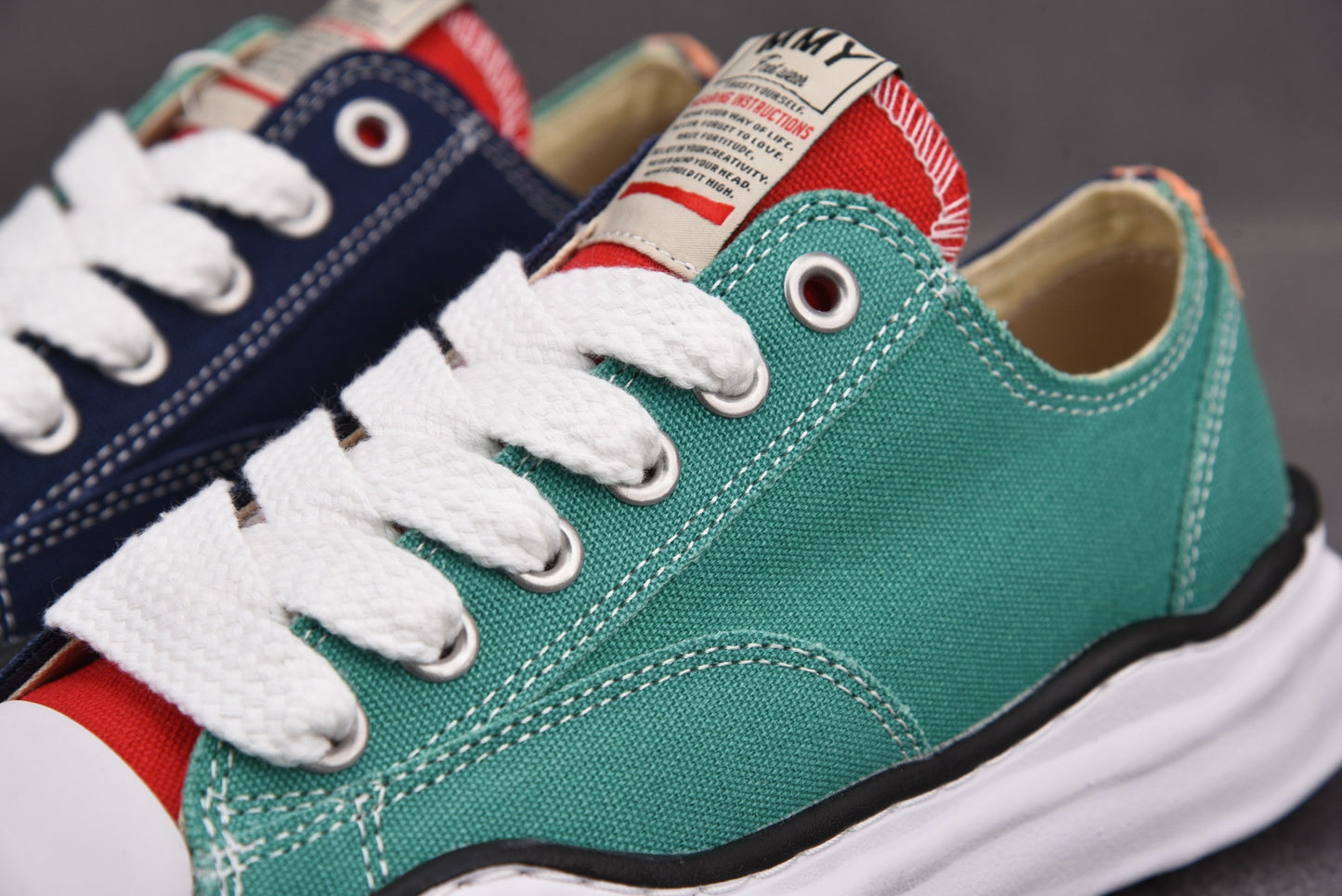 Maison Mihara Yasuhiro Peterson Low OG sole Overdyed Multi Color