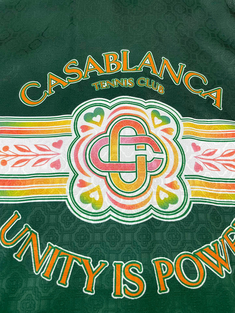 CASABLANCA Unity Is Power Silk Shirt