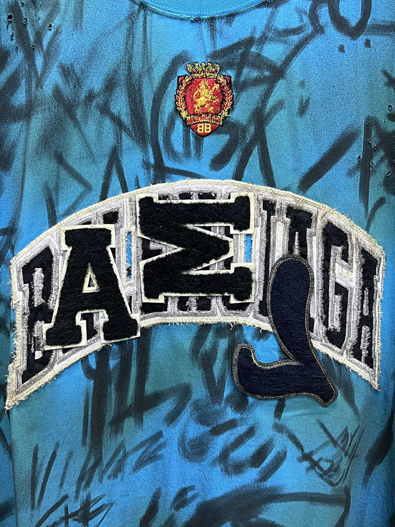 Balenciaga Graffiti T-Shirt Heather Azure