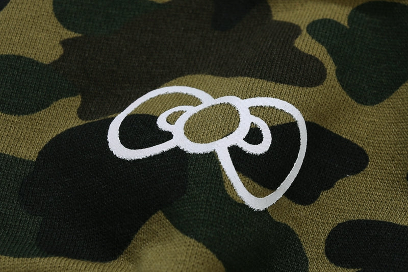 BAPE x Sanrio Milo Hello Kitty Split Face 1st Camo Full Zip Hoodie