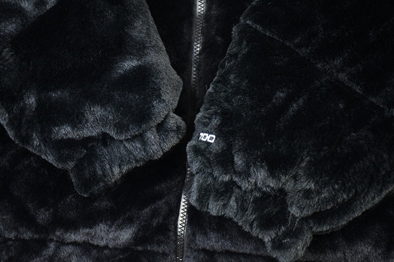 SUPREME X The North Face Faux-Fur Jacket Black
