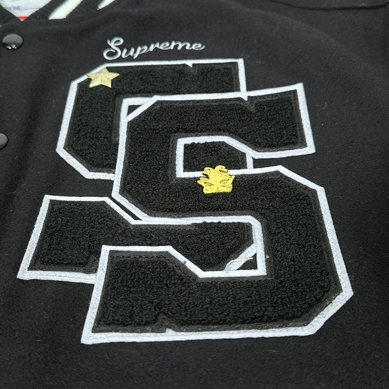 Supreme Tiger Varsity Jacket Black