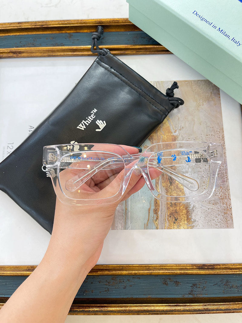 Off-White Rectangular Frame Sunglasses