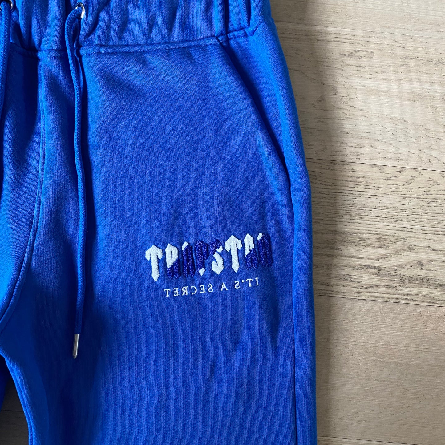 Trapstar Chenille Decoded 2.0 Hooded Tracksuit Dazzling Blue/White