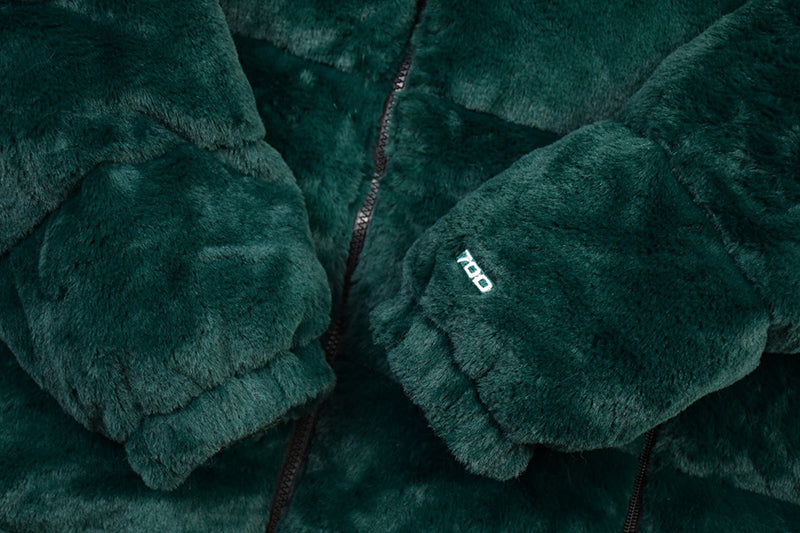 SUPREME X The North Face Faux-Fur Jacket Green