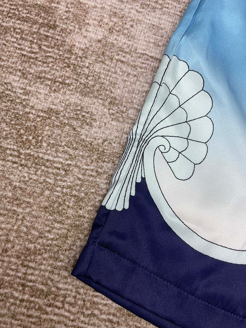 CASABLANCA Place Vendome Silk Shorts