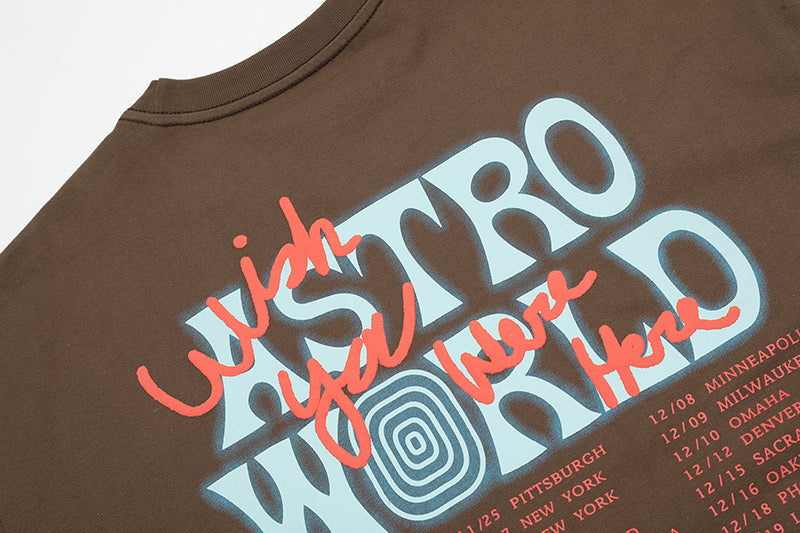 Travis Scott Sicko Mode Tee Washed - SS19 Brown