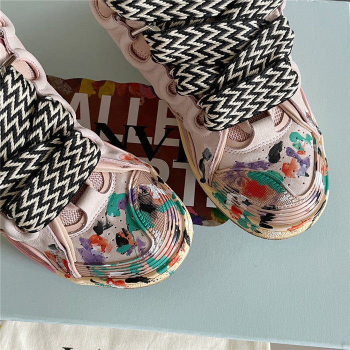 Lanvin Leather Curb Gallery Dept. Pale Pink Multi