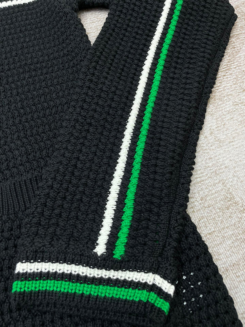 Casablanca Crochet Effect Tennis Shacket Black