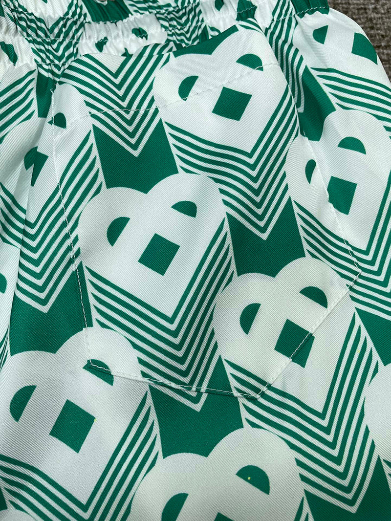 CASABLANCA Heart Monogram Sport Silk Short