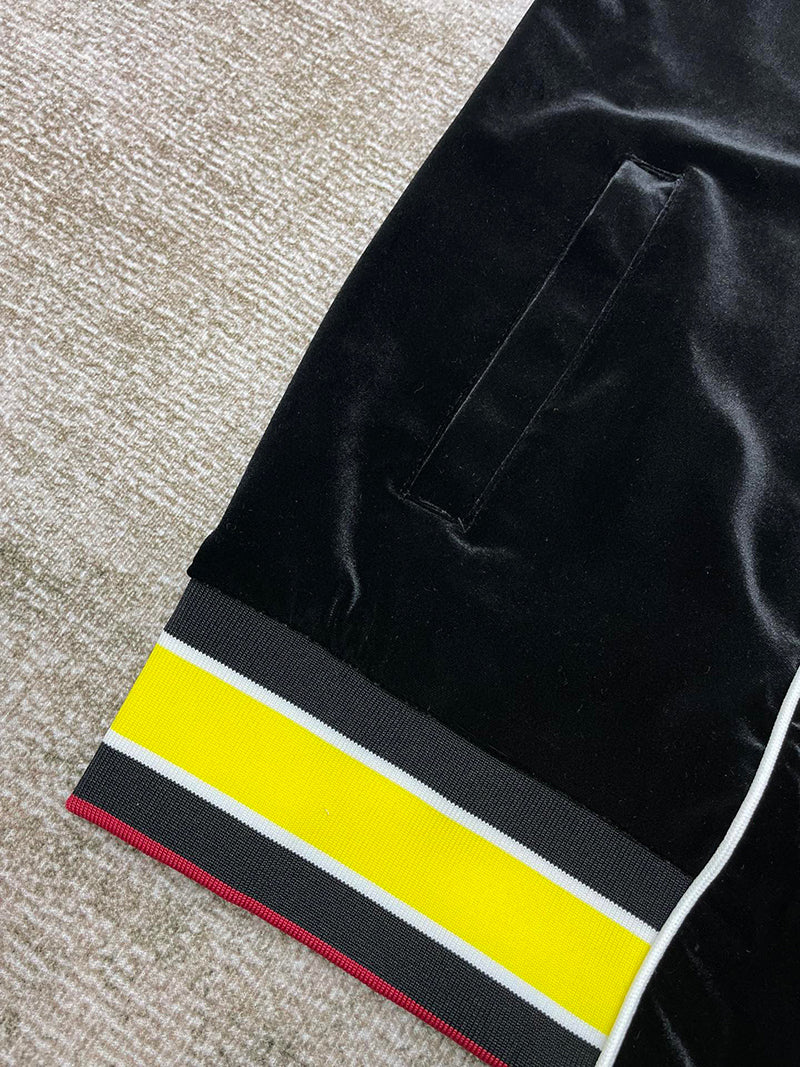 Casablanca  Laurel Track Jacket Black/Yellow