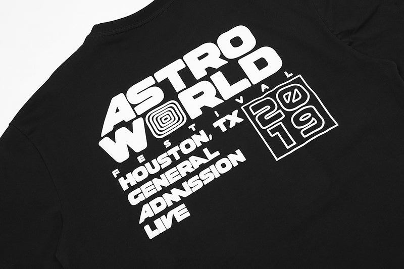 Travis Scott Astrofest Staff 2019 Tee Black