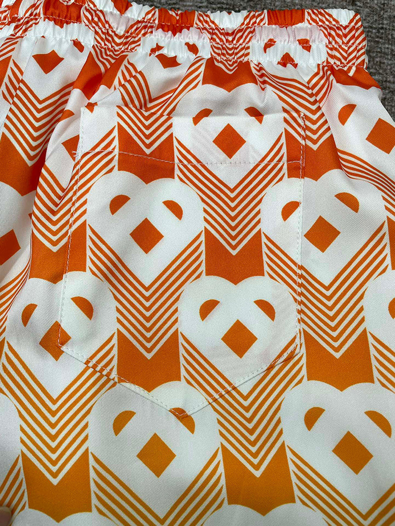 CASABLANCA Gradient Heart Monogram Sport Silk Short