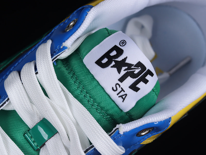 A Bathing Ape Bape Sta FS-001 Low 'Yellow Blue Green'