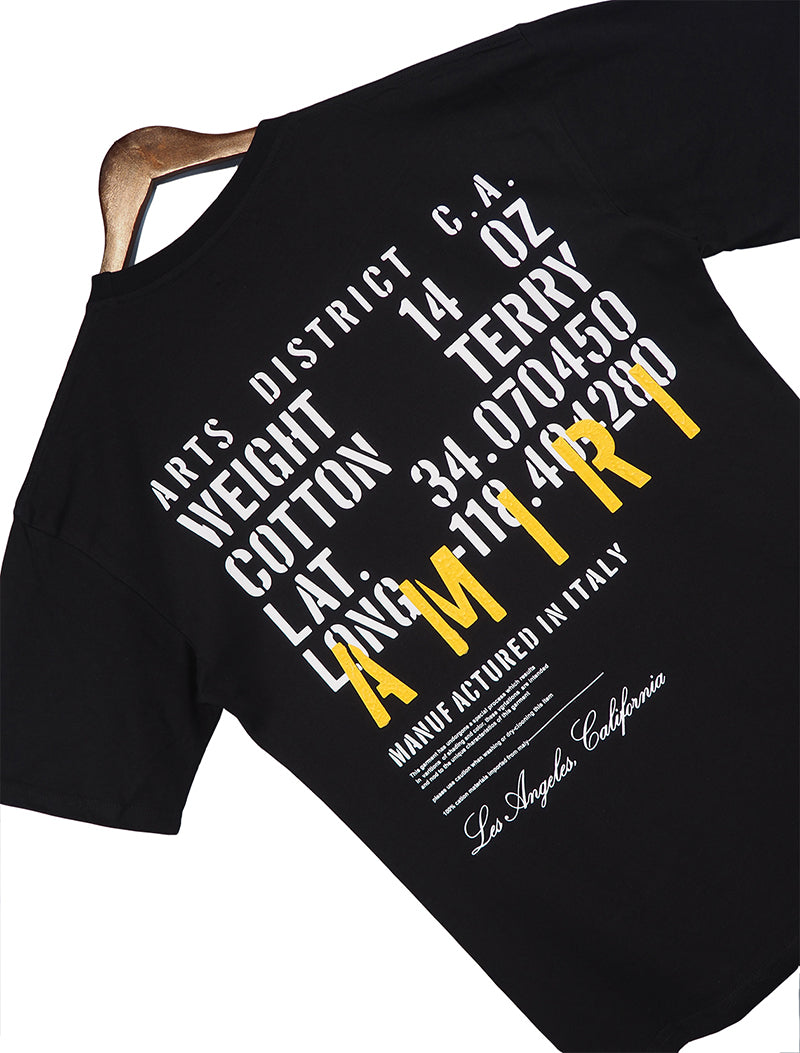 AMIRI Military specs stencil Black T Shirt