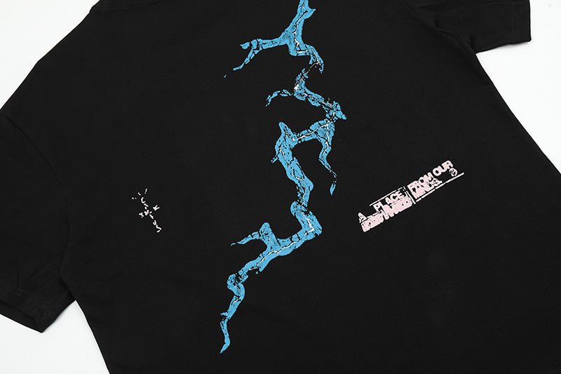 Travis Scott Cactus Jack For Fragment Danger Tee Washed Black