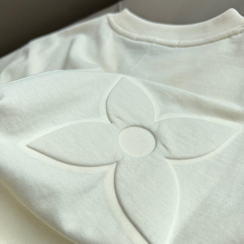 Louis Vuitton Relief Logo Tee White