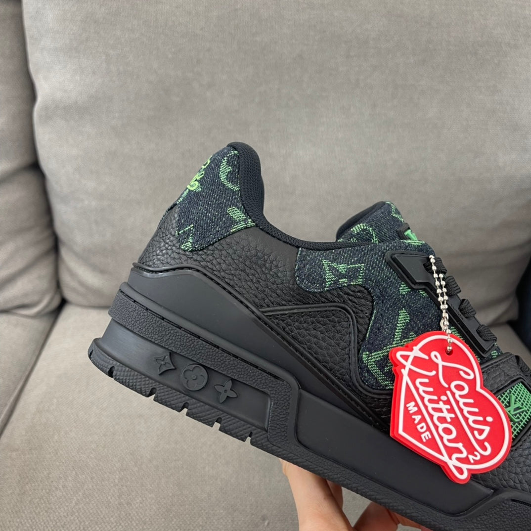 Louis Vuitton LV Trainer Nigo LV MADE Black Green