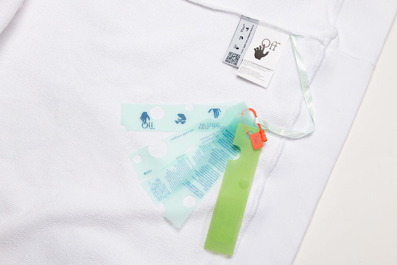 Off-White Scribble Diag-print Cotton Hoodie White