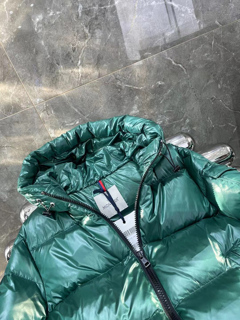 Moncler Ecrins Green Nylon Down Jacket