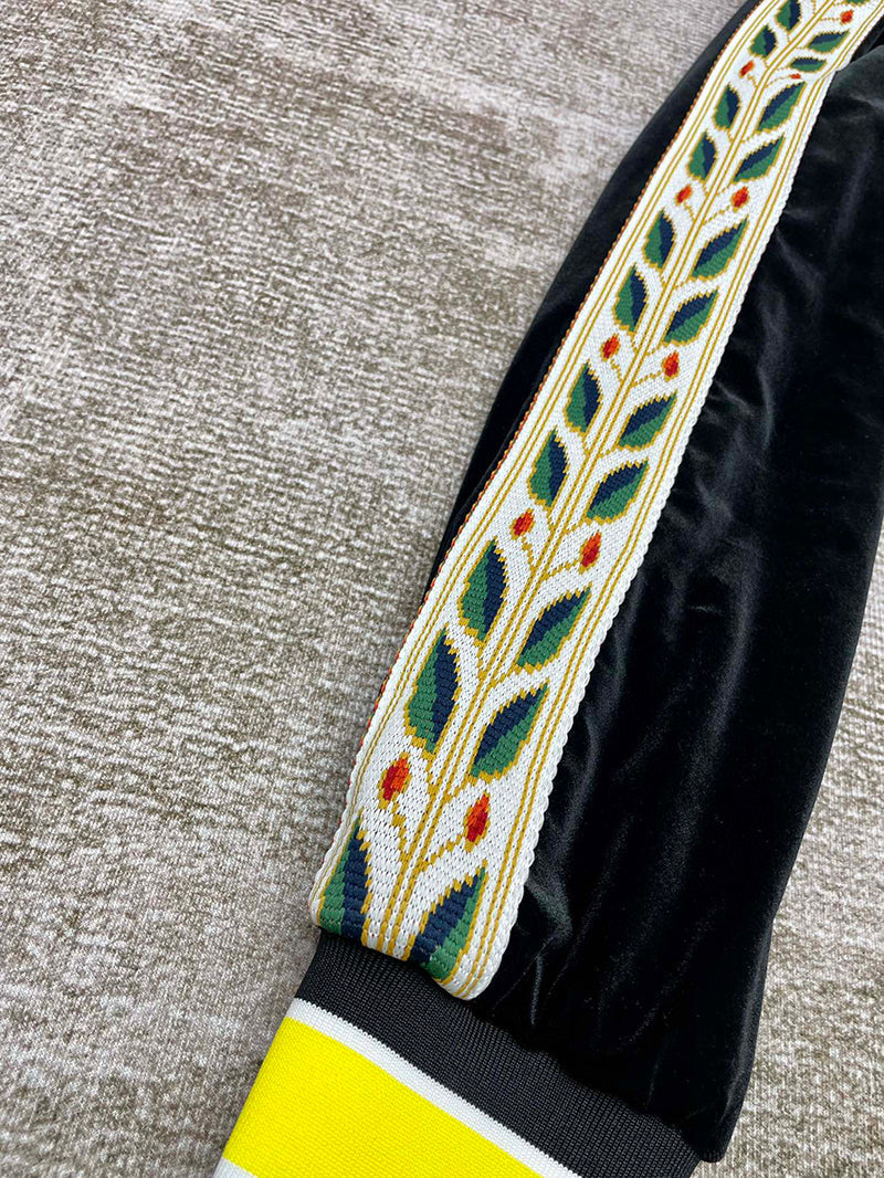 Casablanca  Laurel Track Jacket Black/Yellow