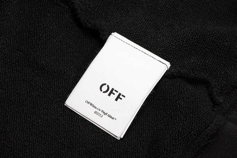 Off-White Digit Bacchus Cotton Sweatshirt Black