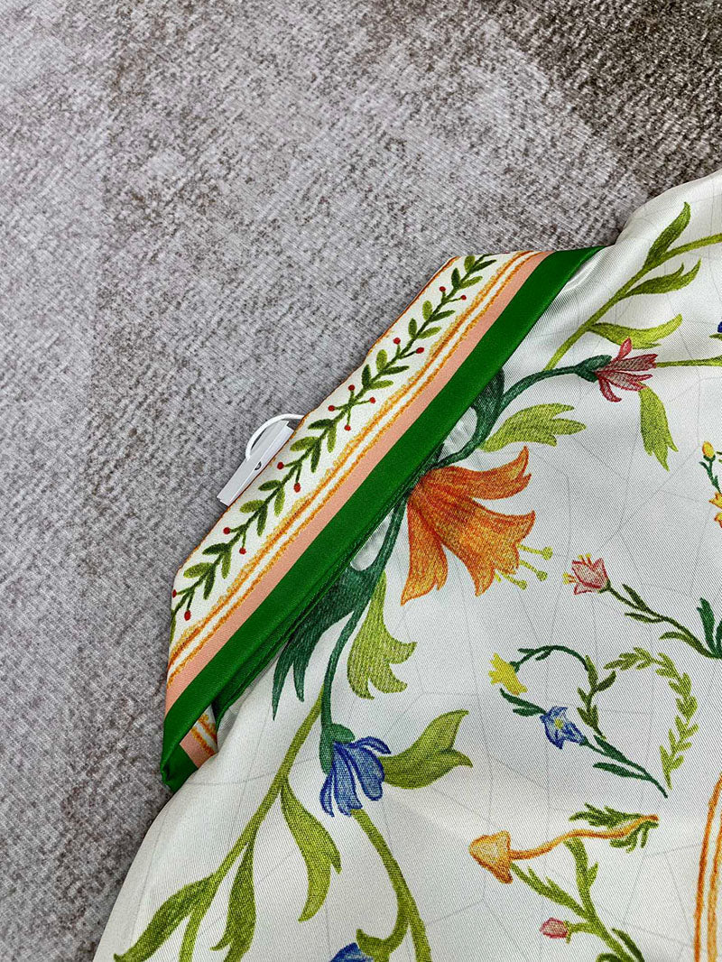 CASABLANCA L'Arche Fleurie Silk Shirt