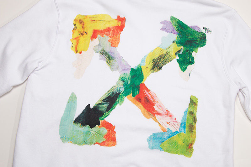 Off-White Brush Arrow Hoodie White