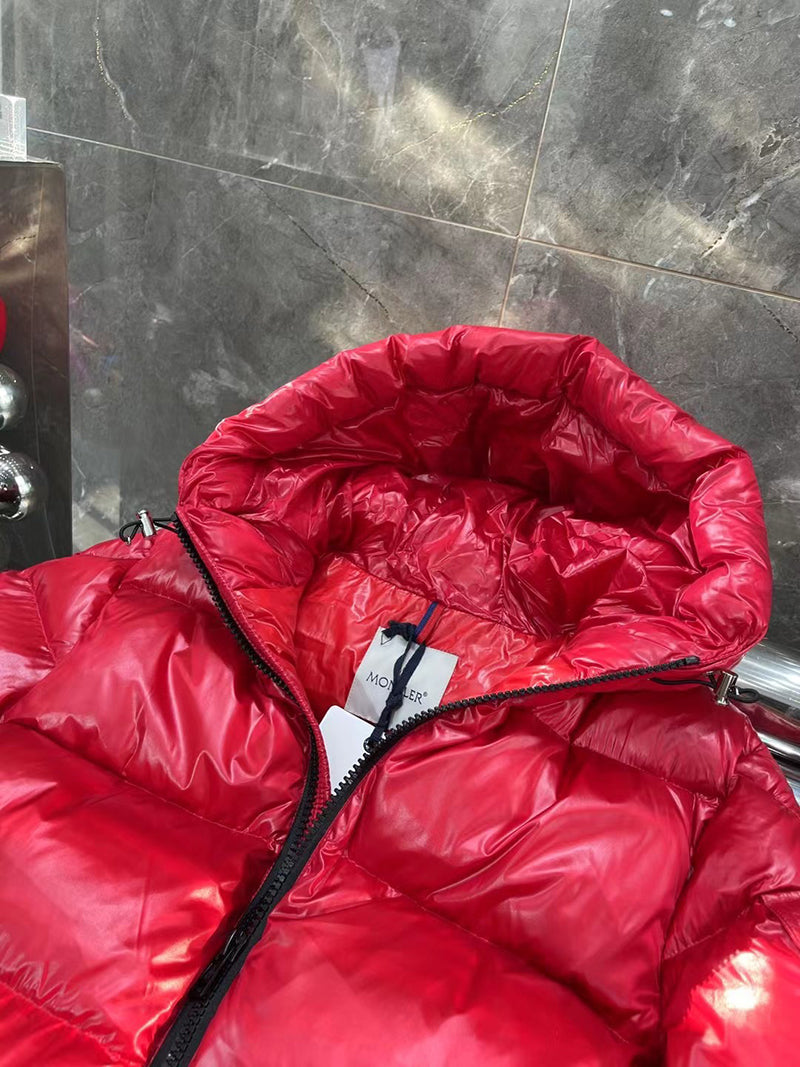 Moncler Ecrins Red Nylon Down Jacket