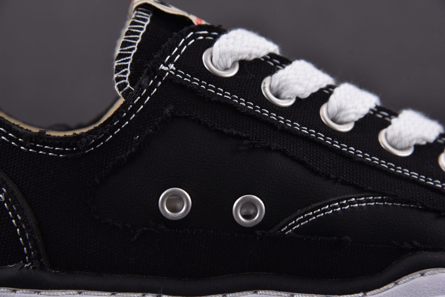 Maison Mihara Yasuiro Baker OG fringed cotton-canvas Black