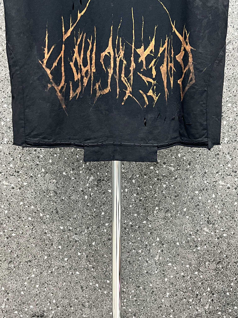 Balenciaga Paris Moon T-shirt Oversized in Black Faded