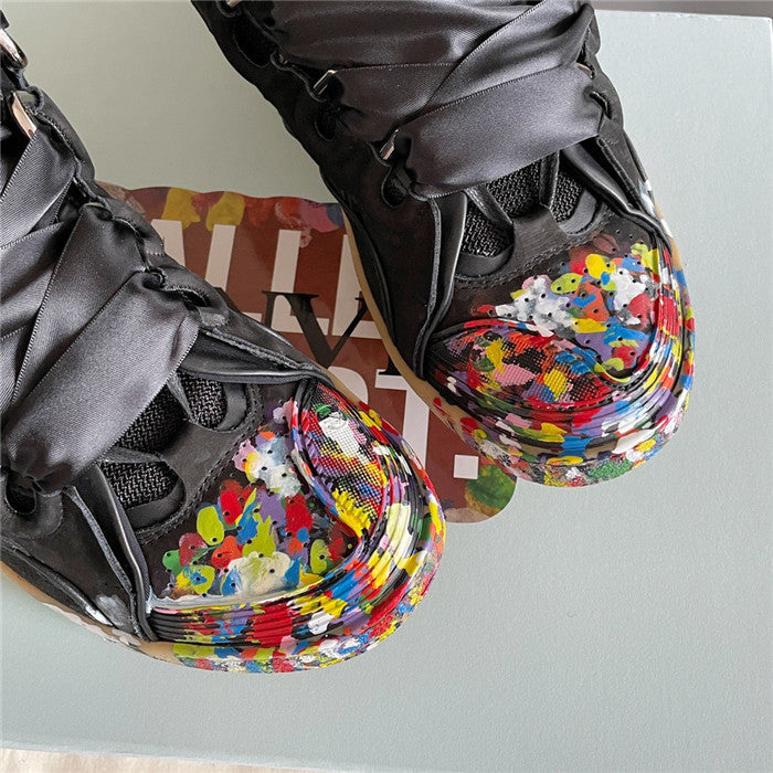 Lanvin Leather Curb Gallery Dept. Black Multi