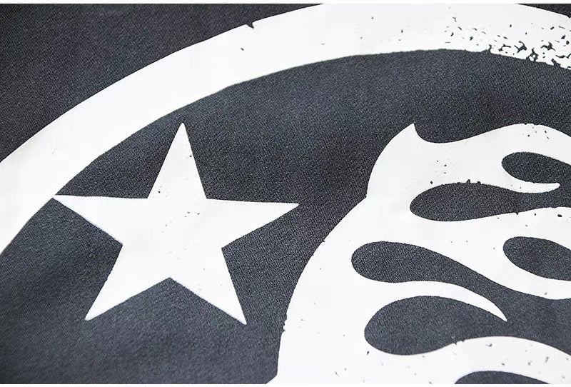 Hellstar Vintage washed Hoodie Black