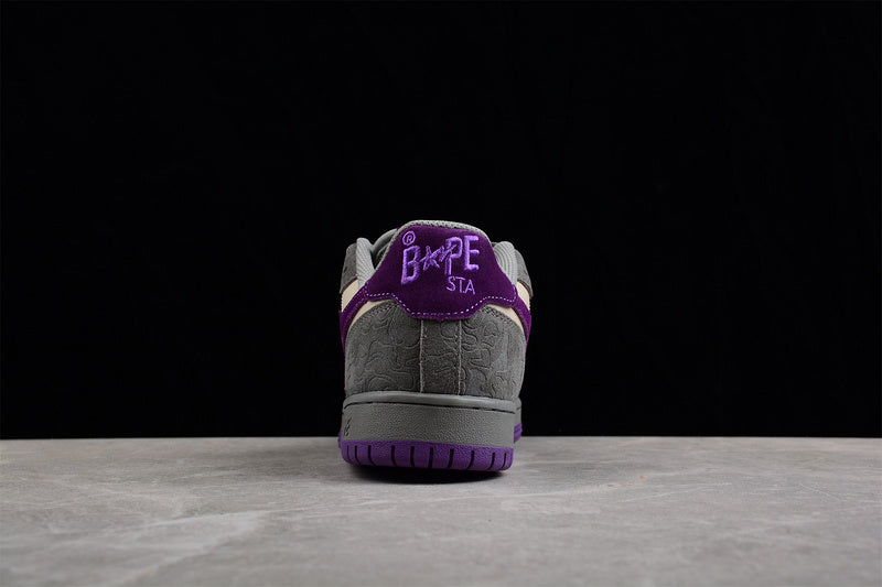 A Bathing Ape Court Sta Mist Grey Royal Purple