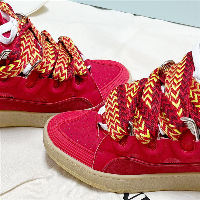 Lanvin Curb Sneaker Poppy Red