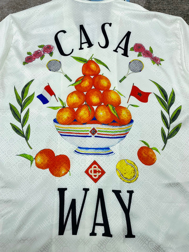 CASABLANCA Casa Way Printed Silk Shirt