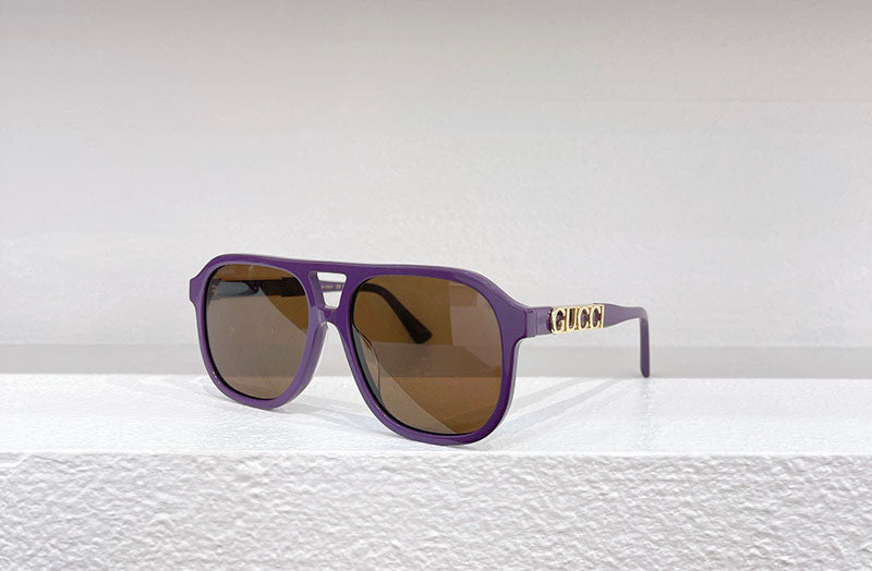 Gucci logo-plaque Tortoiseshell Sunglasses
