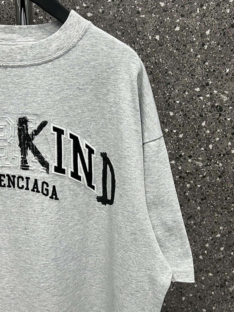 Balenciaga Be Kind Oversized T-Shirt Grey