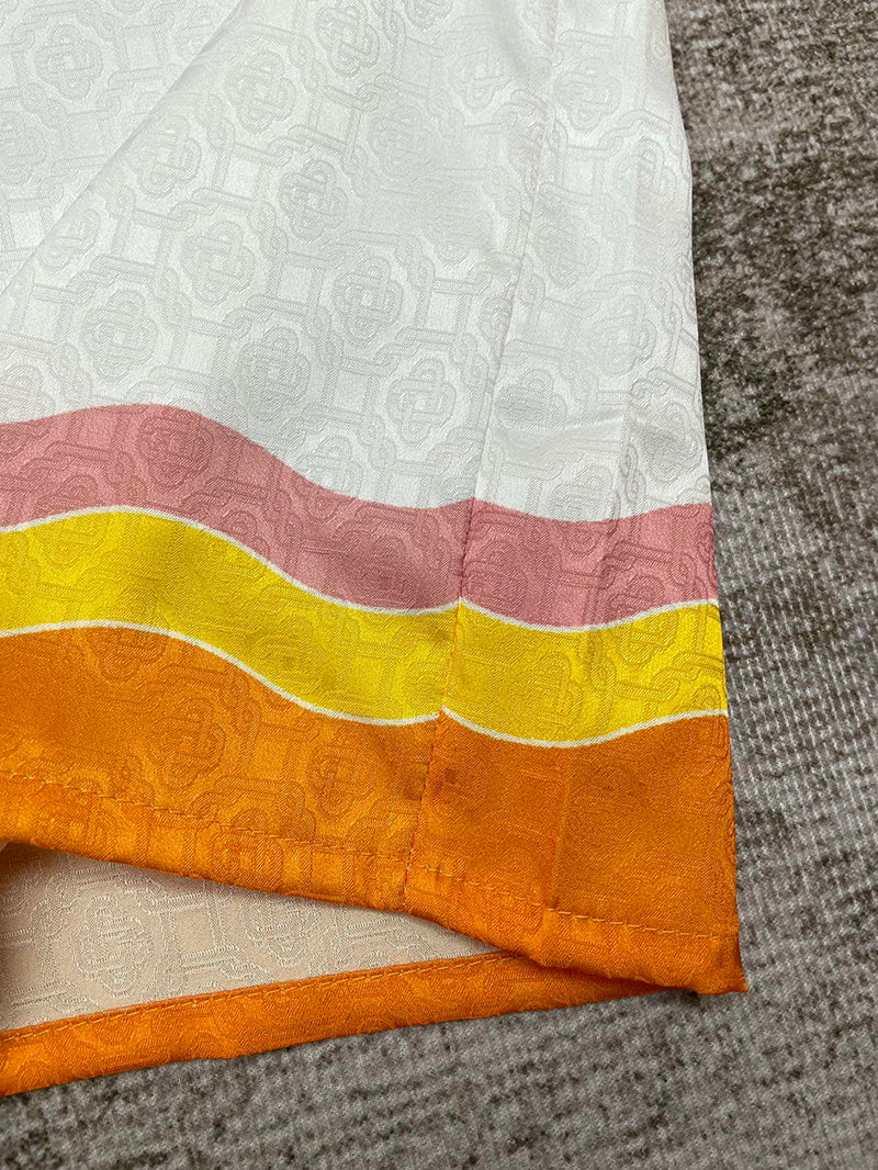 Casablanca Rainbow Monogram Silk Shirt