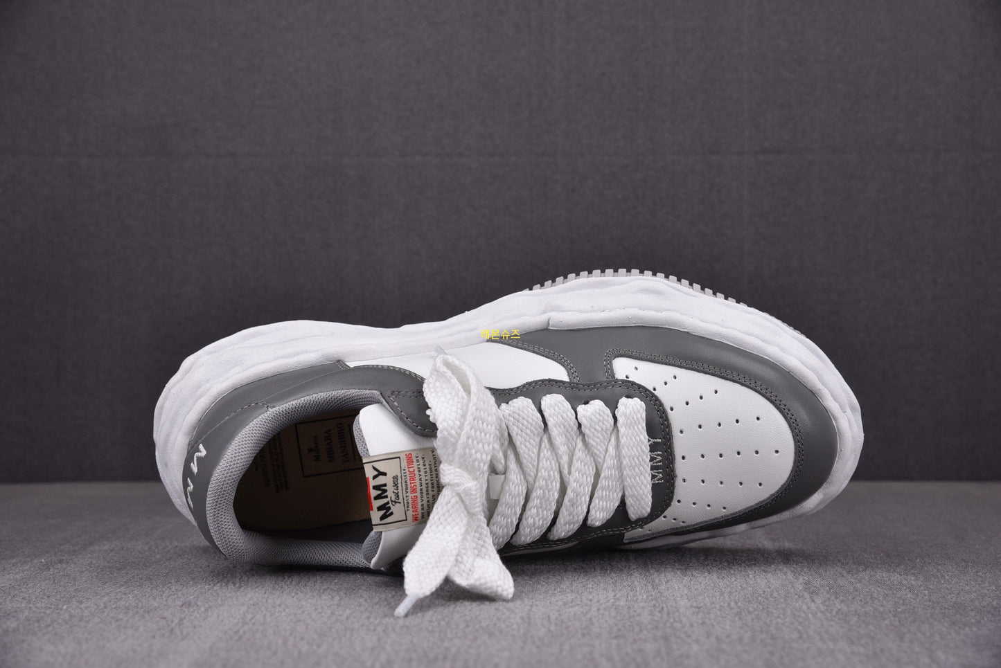 Maison Mihara Yasuiro Wayne Low OG Sole Leather - GREY/WHITE