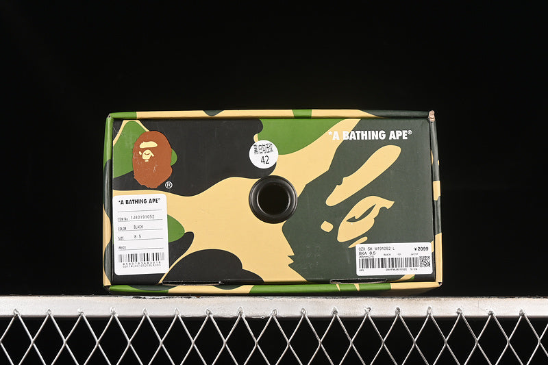 A Bathing Ape Bape Sta Low #3 Line Camo Black