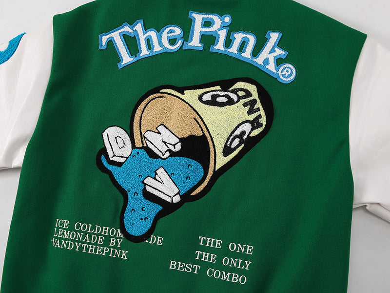 Vandy The Pink Lemonade Varsity Jacket
