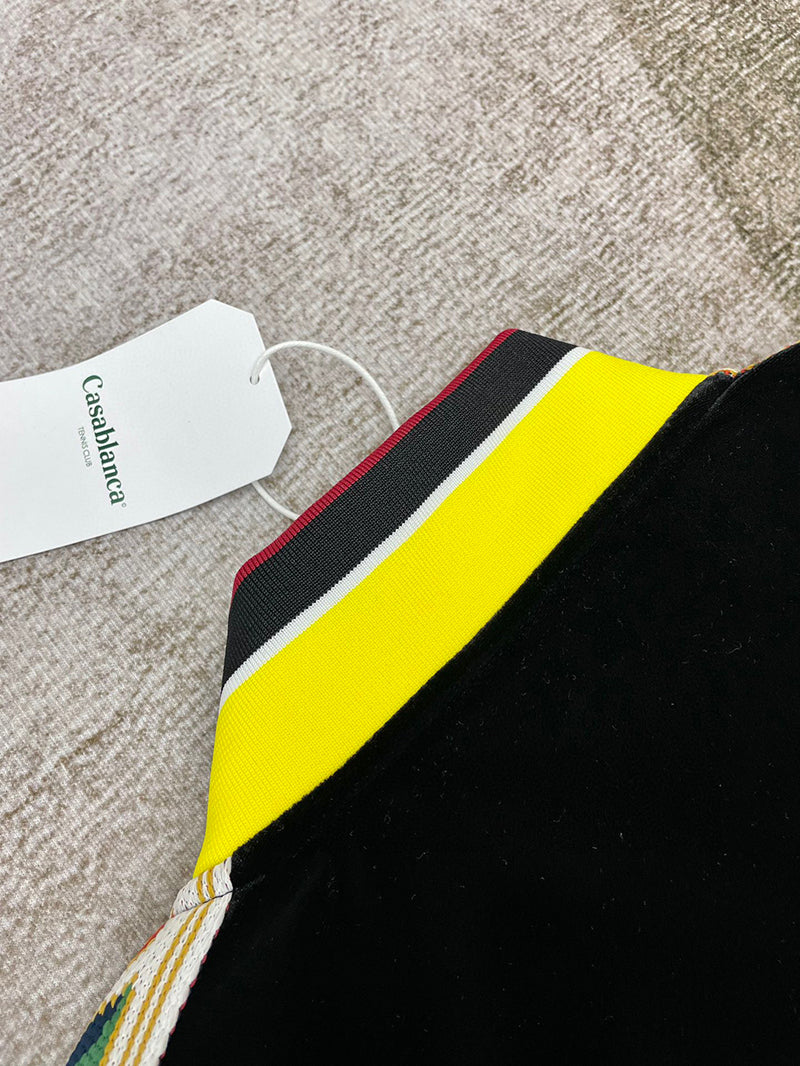 Casablanca  Laurel Track Jacket Black/Yellow