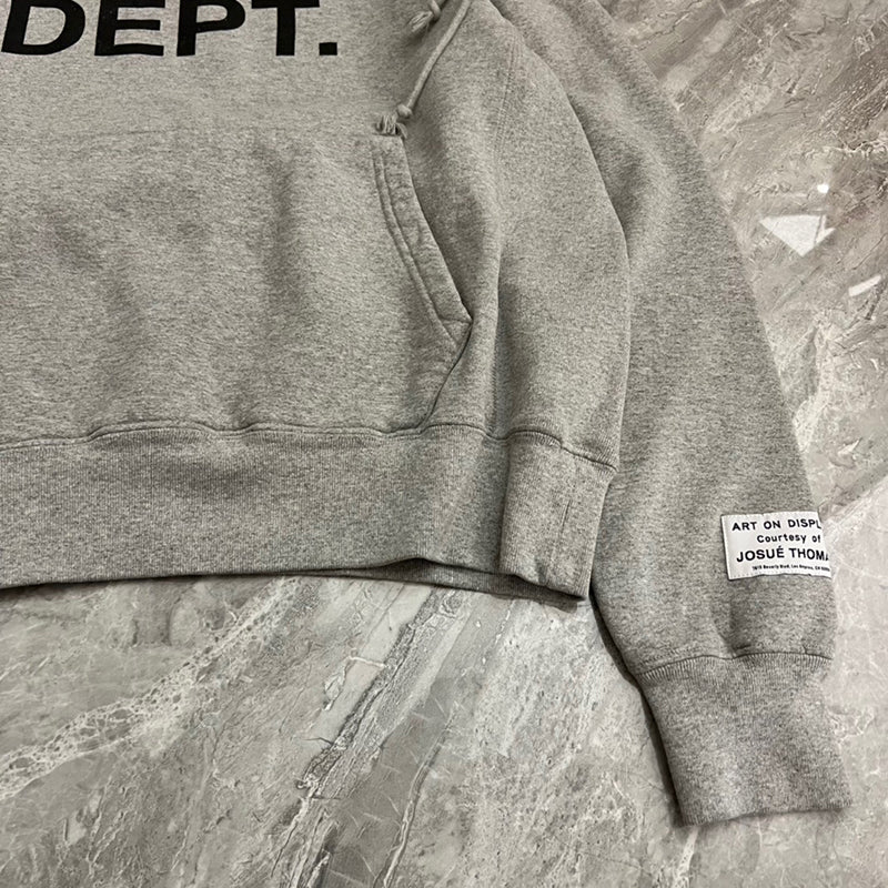 Gallery Dept. Centered Logo Hoodie Grey