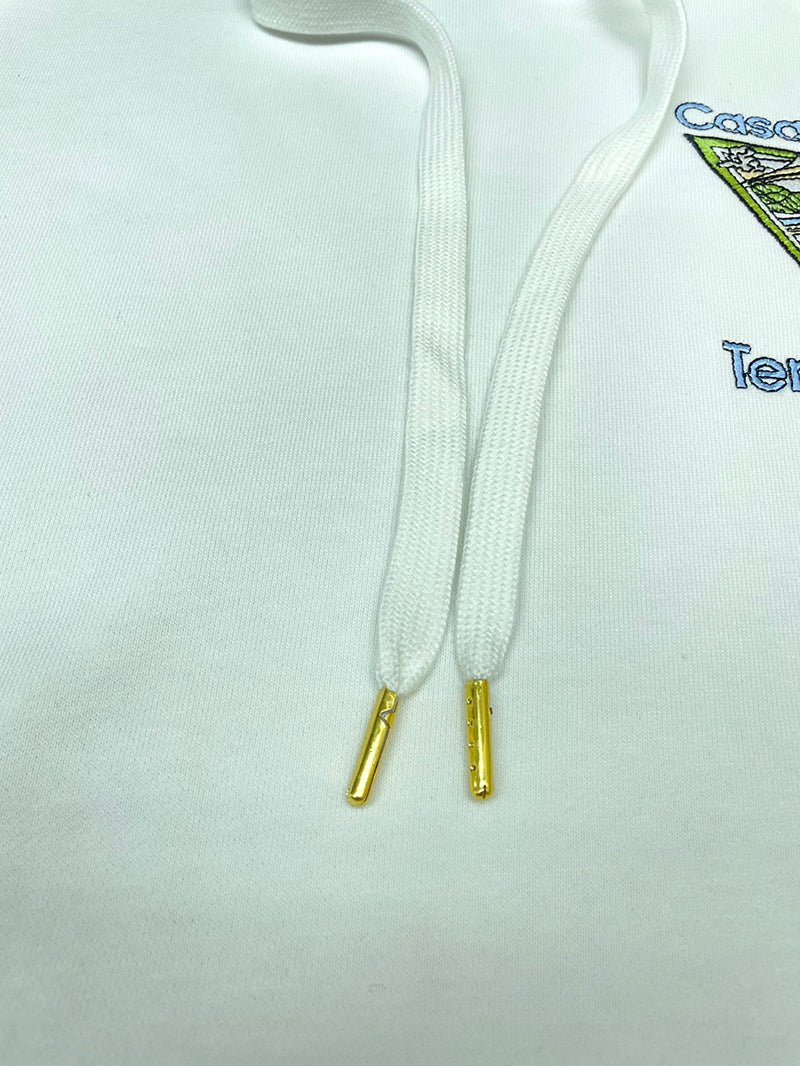 Casablanca Tennis Club Icon Hoodie White
