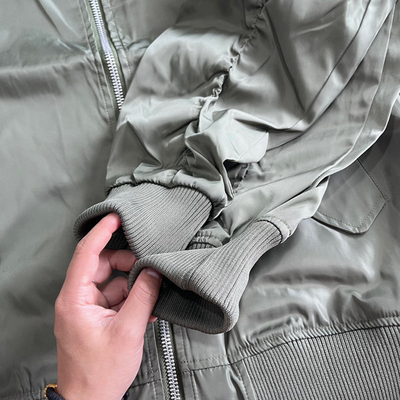 Stussy x CDG Crossover MA1 Back Alphabet Printing Long Sleeves Jacket